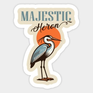 Heron bird Sticker